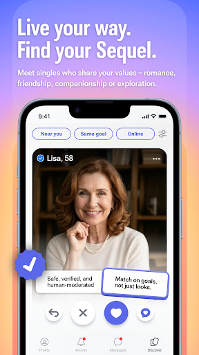 Sequel: Senior Dating 50+ screenshot 2