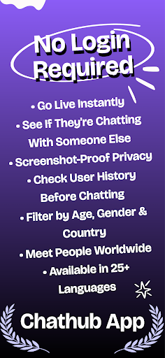 Chathub App Video Chat NoLogin screenshot 1